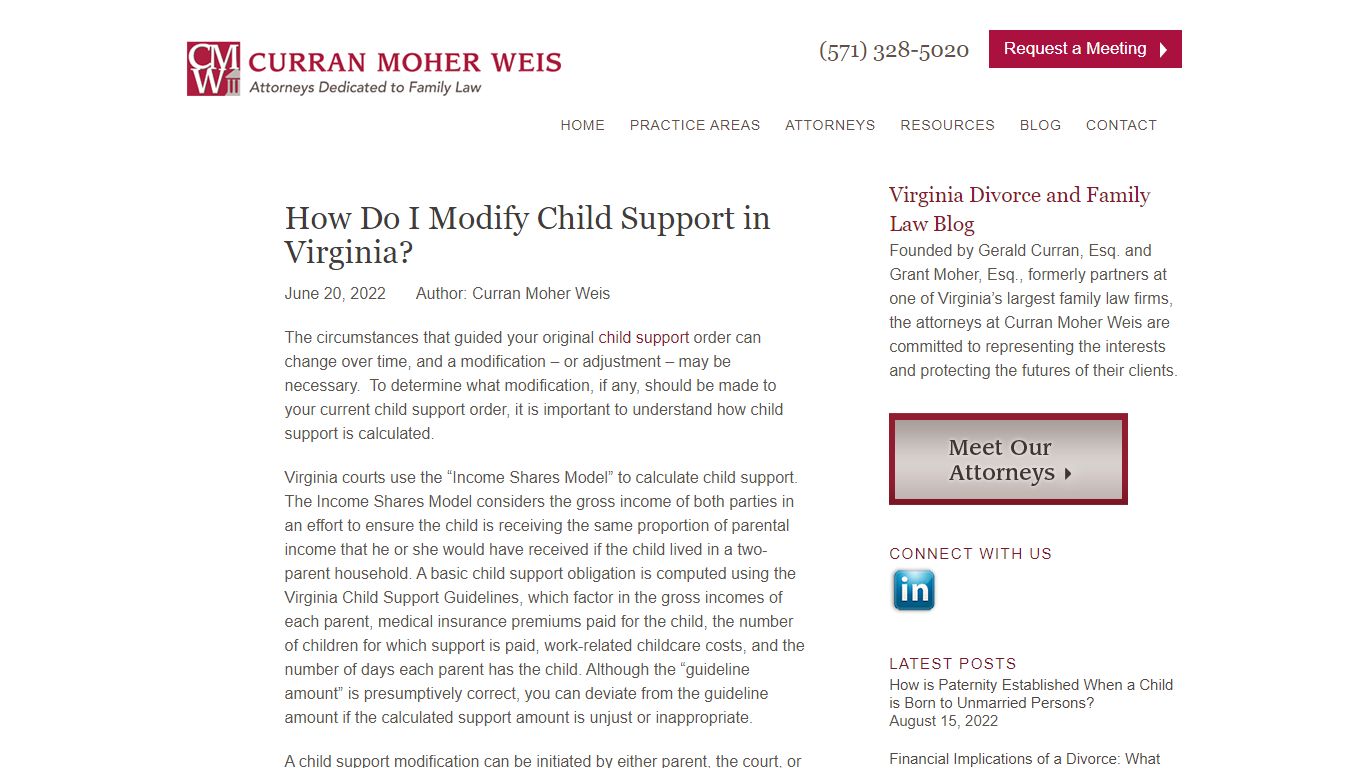 How Do I Modify Child Support in Virginia? - curranmoher.com